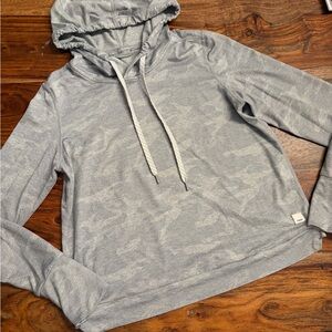VUORI Light Gray Camo Dreamknit Hoodie Size S